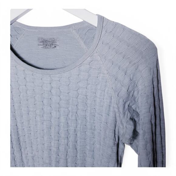 Athleta Epitomize Long Sleeve Top Quilted Pucker Running - Size M - Picture 4 of 6